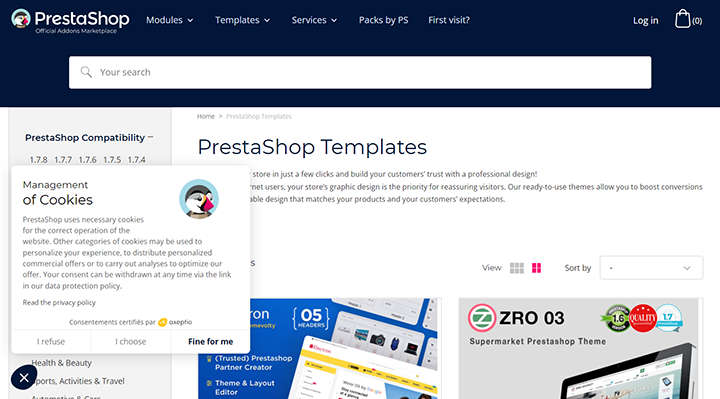 Система управления сайтом prestashop Система управления сайтом prestashop